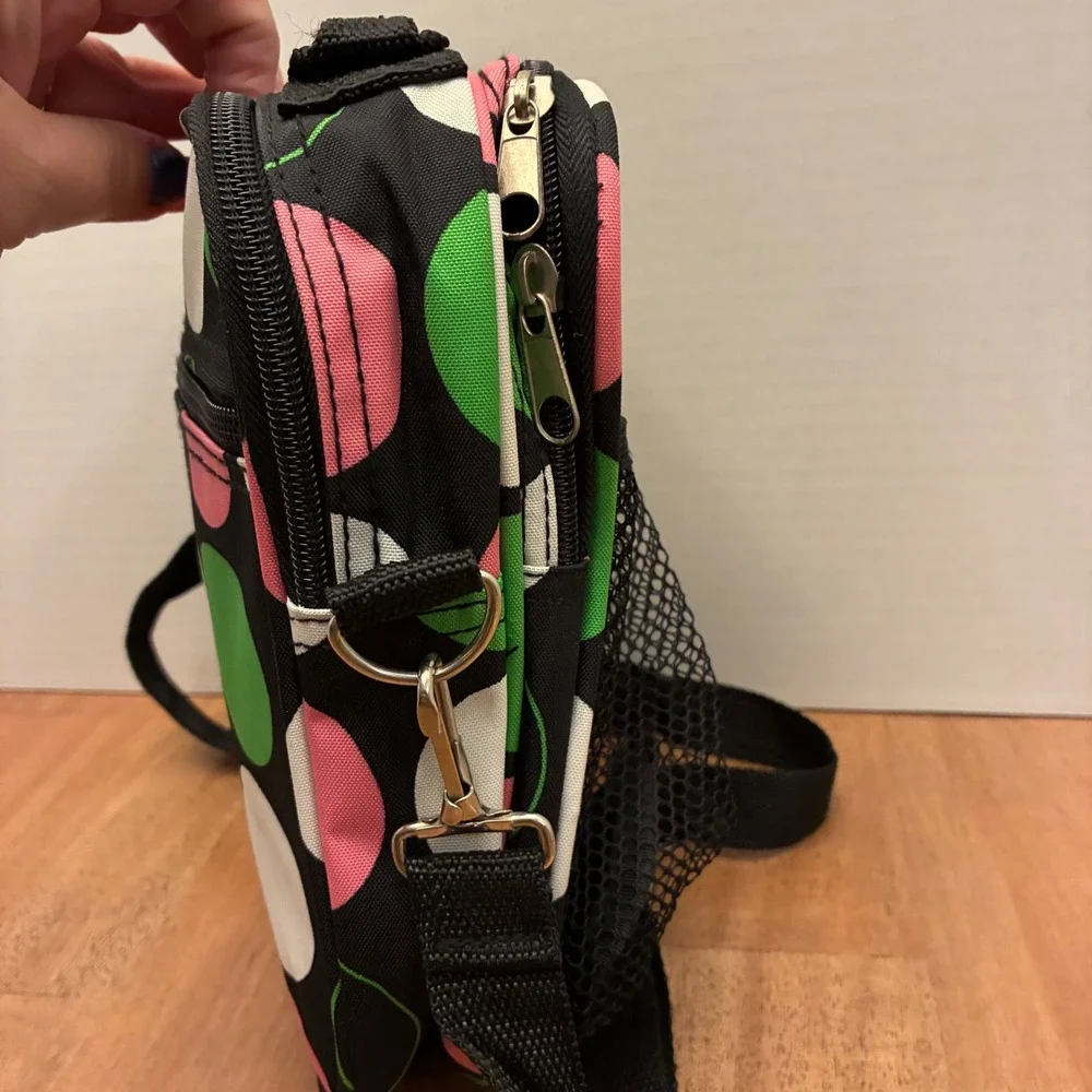 Izzy Scrubs Crossbody Bag Nurse Medical Organizer Polka Dot Adjustable Strap